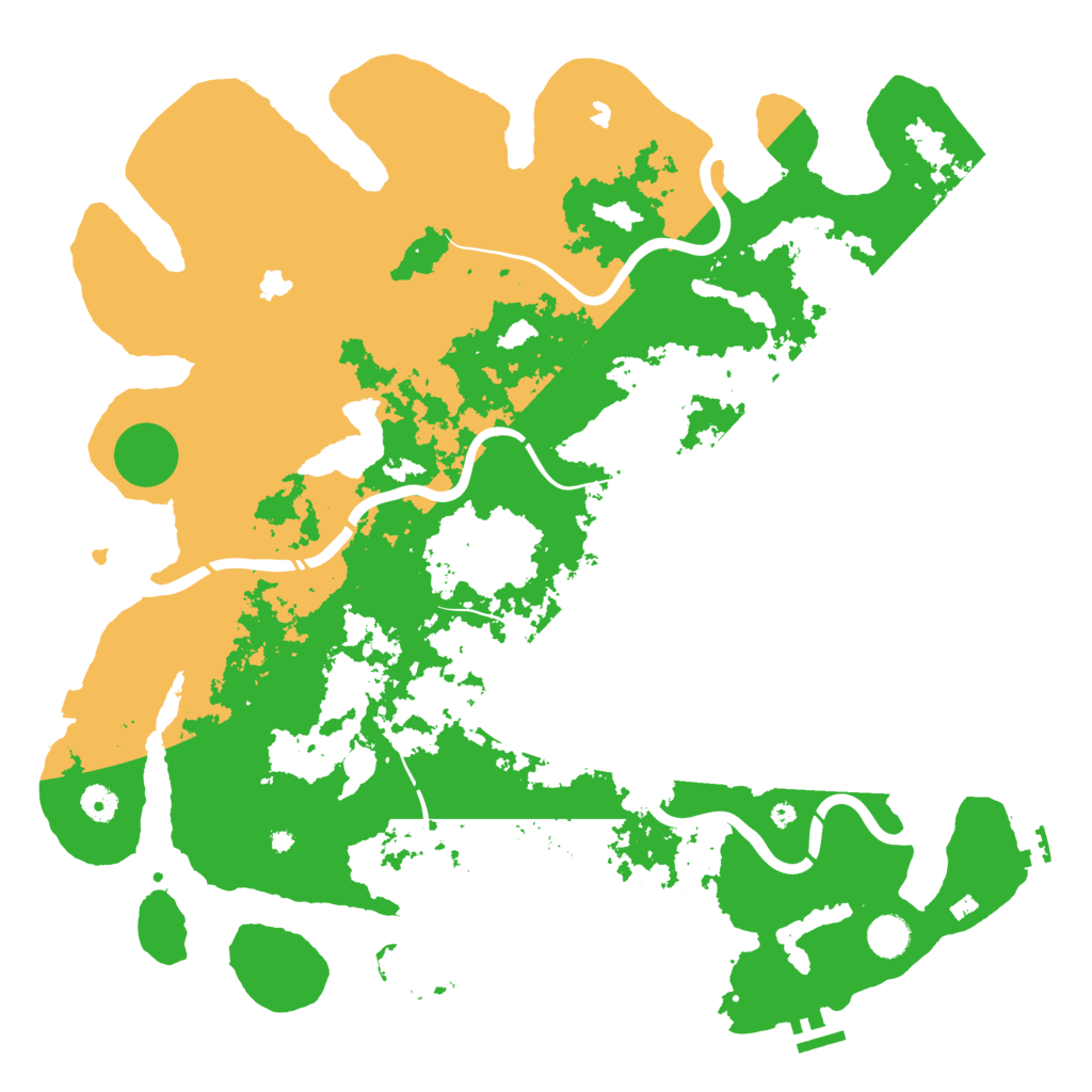 Biome Rust Map: Procedural Map, Size: 4500, Seed: 1706884452