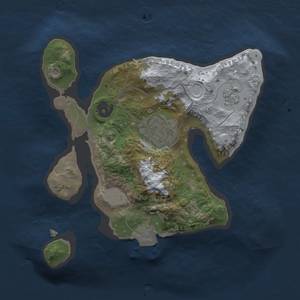 Thumbnail Rust Map: Procedural Map, Size: 1900, Seed: 348138747, 5 Monuments