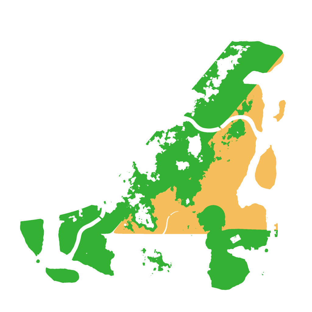 Biome Rust Map: Procedural Map, Size: 3500, Seed: 300721708