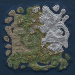 Thumbnail Rust Map: Procedural Map, Size: 4500, Seed: 1999215889, 19 Monuments