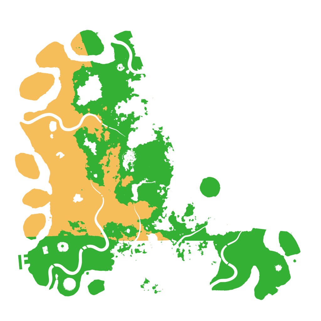 Biome Rust Map: Procedural Map, Size: 4500, Seed: 1999215889