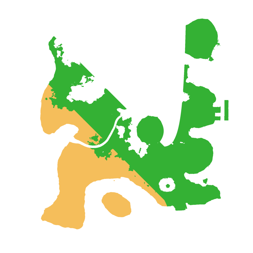 Biome Rust Map: Procedural Map, Size: 2500, Seed: 881780928