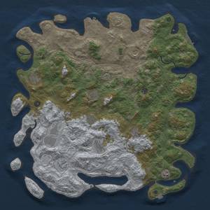 Thumbnail Rust Map: Procedural Map, Size: 4900, Seed: 1999, 19 Monuments