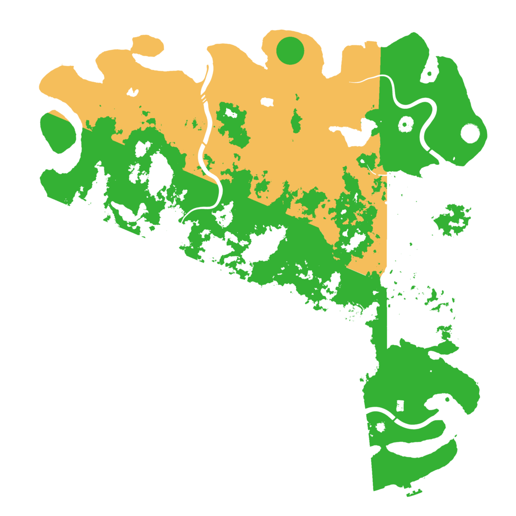 Biome Rust Map: Procedural Map, Size: 4900, Seed: 1999