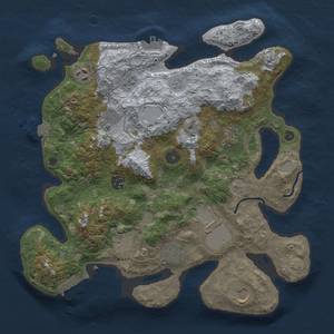 Thumbnail Rust Map: Procedural Map, Size: 3500, Seed: 1422915935, 16 Monuments