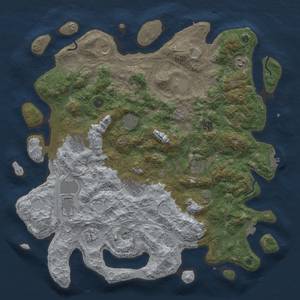 Thumbnail Rust Map: Procedural Map, Size: 4500, Seed: 1457548882, 19 Monuments