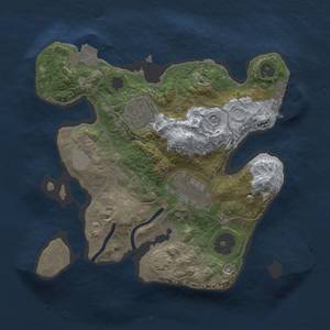 Thumbnail Rust Map: Procedural Map, Size: 2300, Seed: 1838437892, 8 Monuments