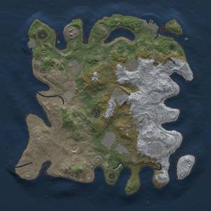 Thumbnail Rust Map: Procedural Map, Size: 3500, Seed: 979446065, 15 Monuments