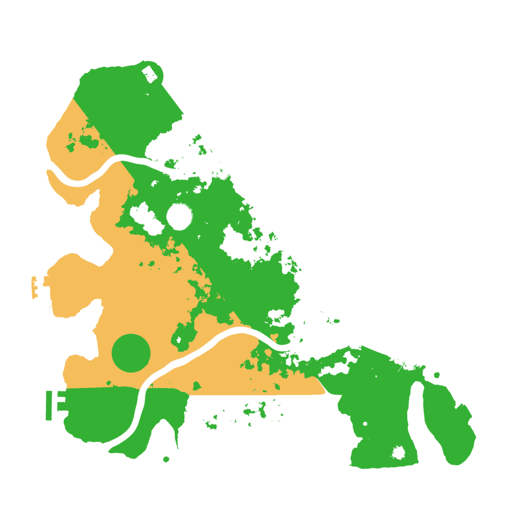 Biome Rust Map: Procedural Map, Size: 3600, Seed: 1038063254