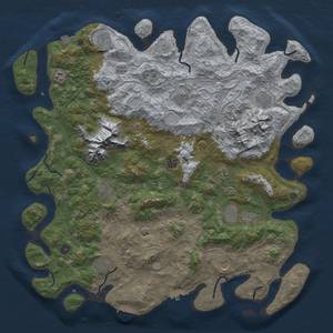 Thumbnail Rust Map: Procedural Map, Size: 5001, Seed: 13825, 19 Monuments