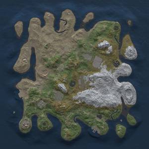 Thumbnail Rust Map: Procedural Map, Size: 3500, Seed: 422199474, 14 Monuments