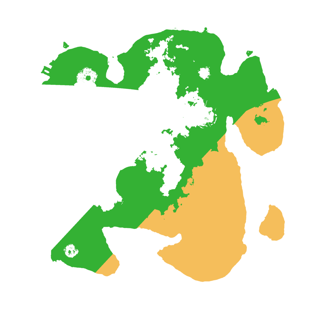 Biome Rust Map: Procedural Map, Size: 2500, Seed: 836530905