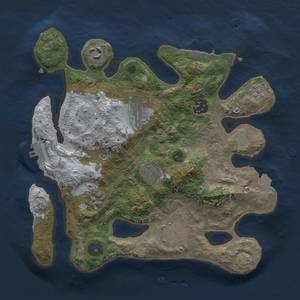 Thumbnail Rust Map: Procedural Map, Size: 3000, Seed: 1705287441, 15 Monuments