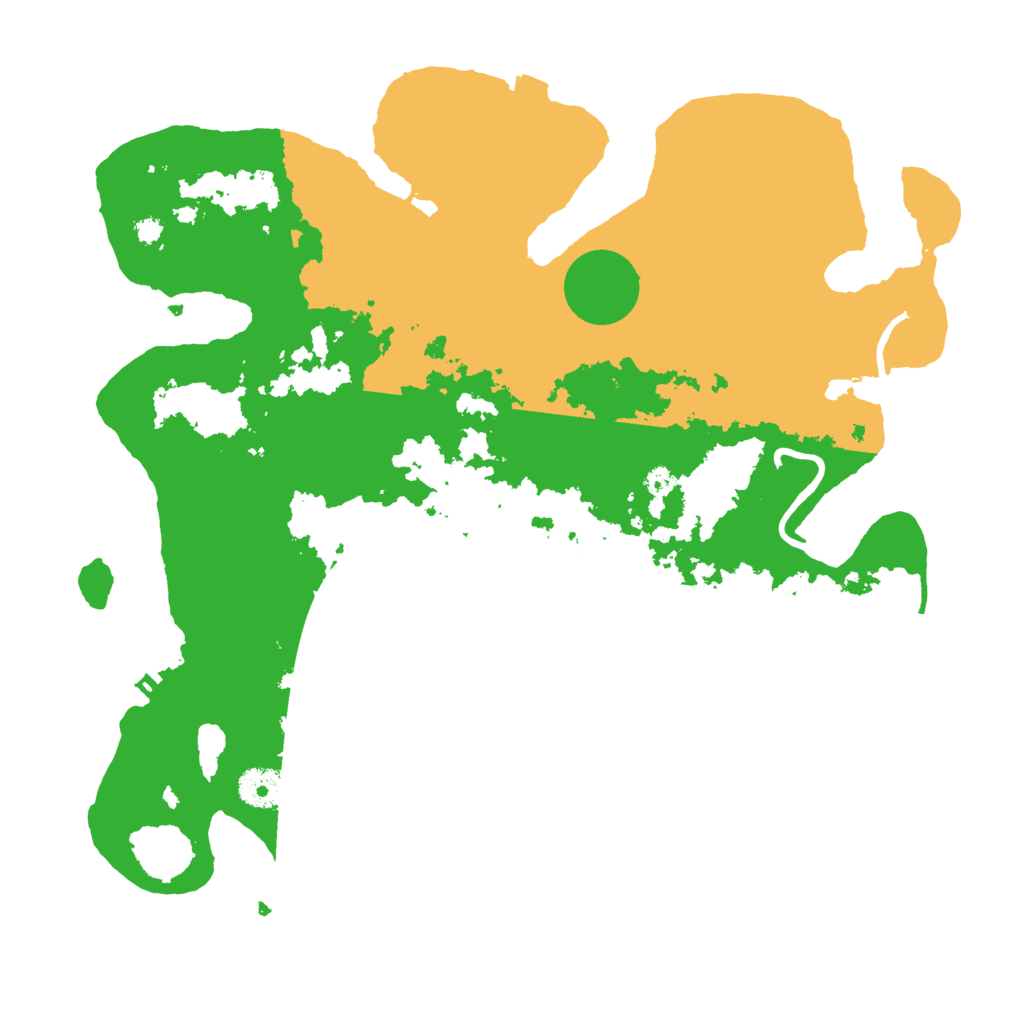 Biome Rust Map: Procedural Map, Size: 3600, Seed: 28624