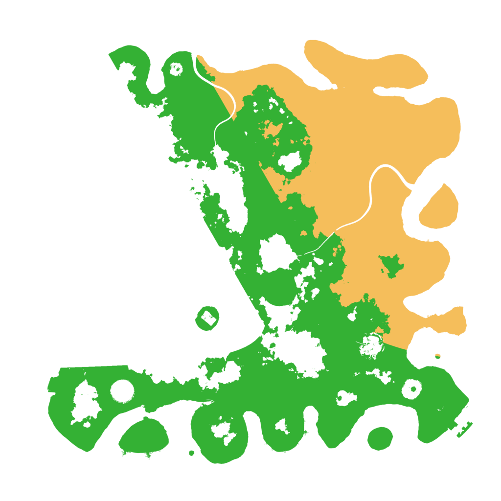 Biome Rust Map: Procedural Map, Size: 3800, Seed: 3677