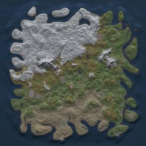 Thumbnail Rust Map: Procedural Map, Size: 5000, Seed: 2061326996, 19 Monuments