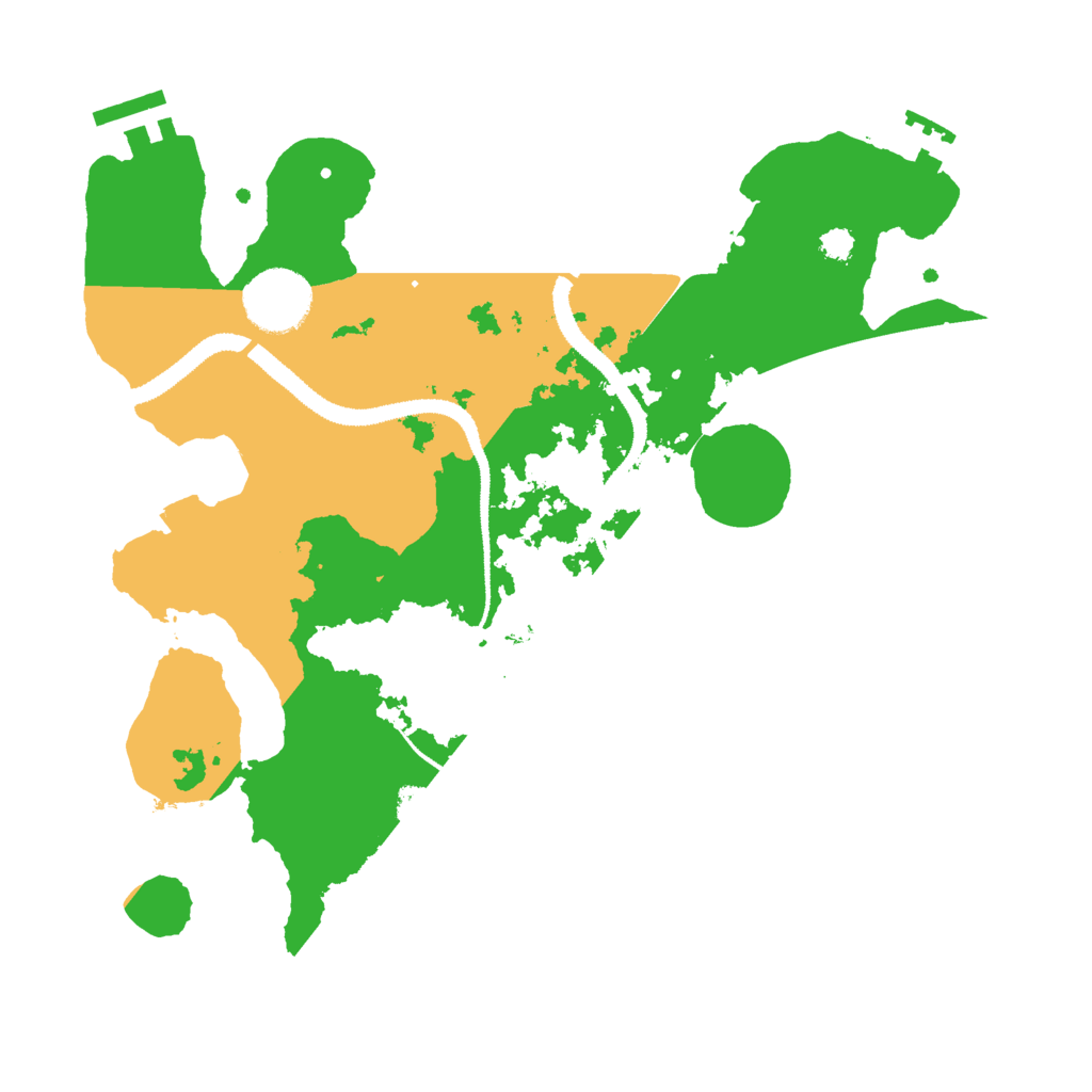 Biome Rust Map: Procedural Map, Size: 3000, Seed: 35821293