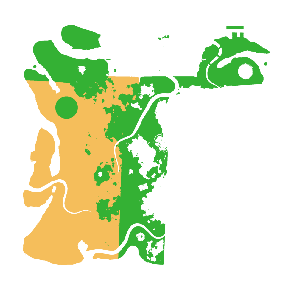 Biome Rust Map: Procedural Map, Size: 3600, Seed: 27624