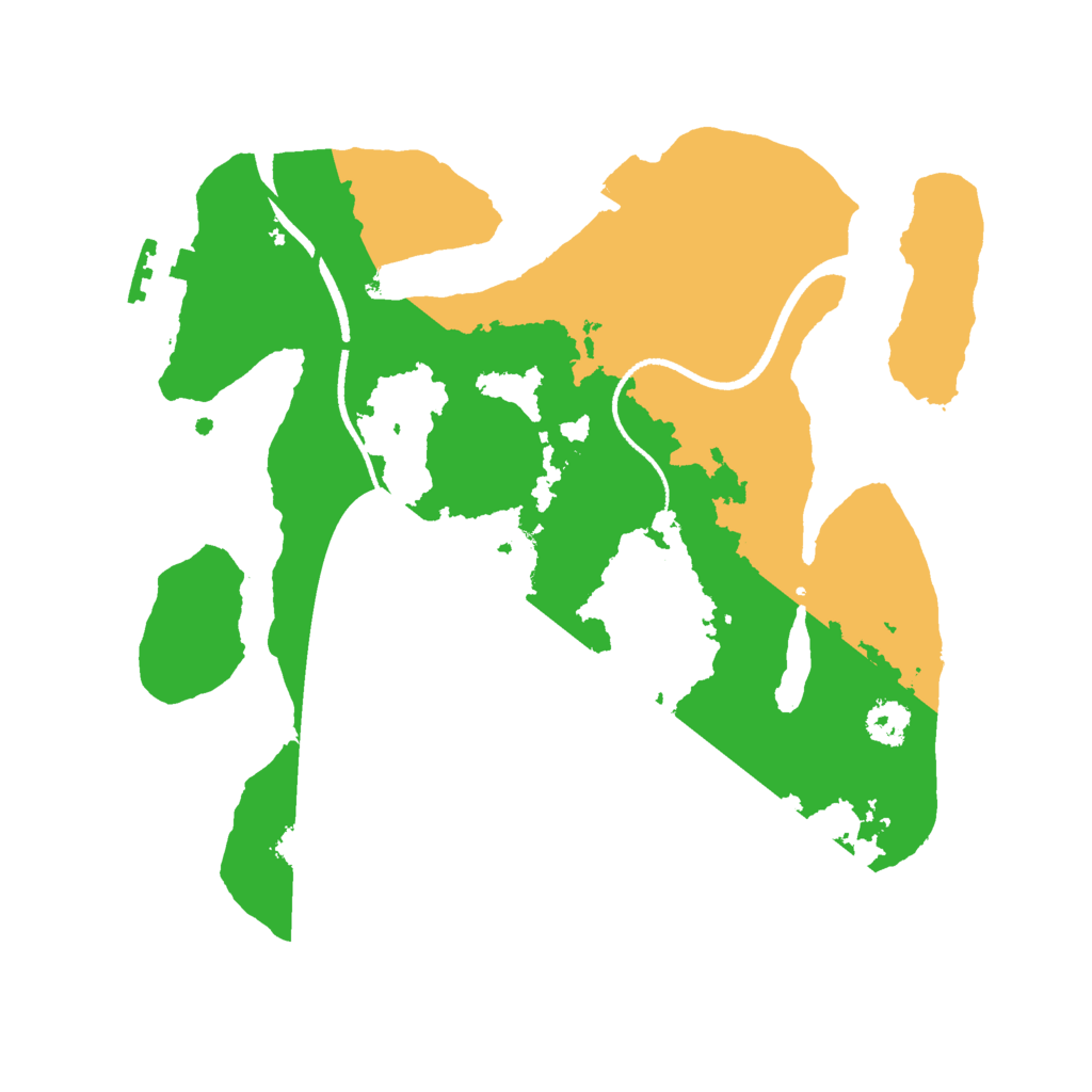 Biome Rust Map: Procedural Map, Size: 2500, Seed: 1737588493