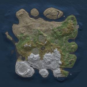 Thumbnail Rust Map: Procedural Map, Size: 3000, Seed: 1596915878, 12 Monuments