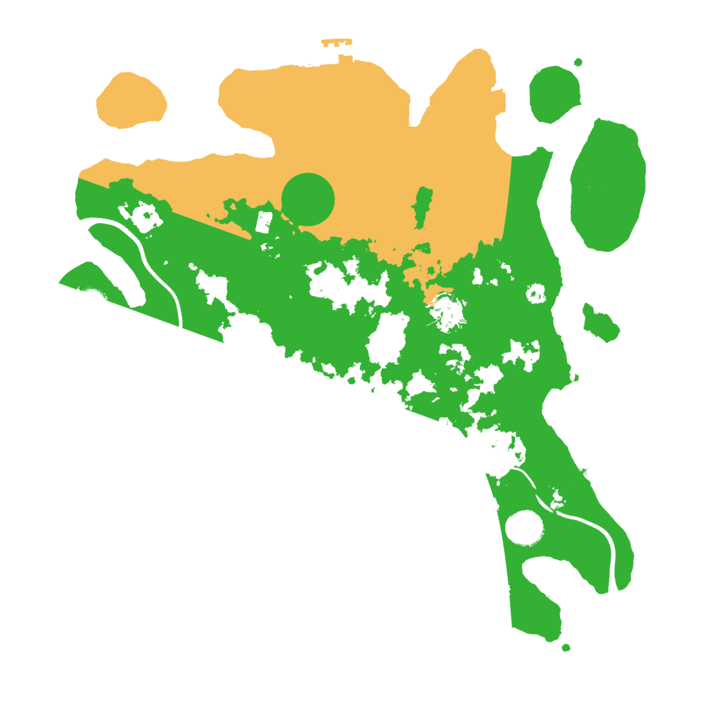 Biome Rust Map: Procedural Map, Size: 3500, Seed: 972930750