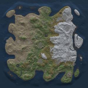 Thumbnail Rust Map: Procedural Map, Size: 4120, Seed: 81954, 19 Monuments