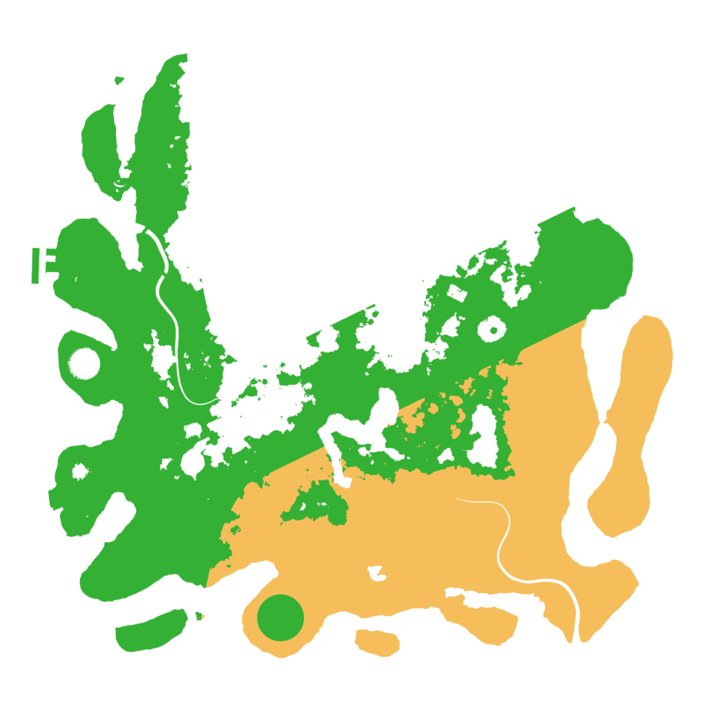 Biome Rust Map: Procedural Map, Size: 4000, Seed: 12123111