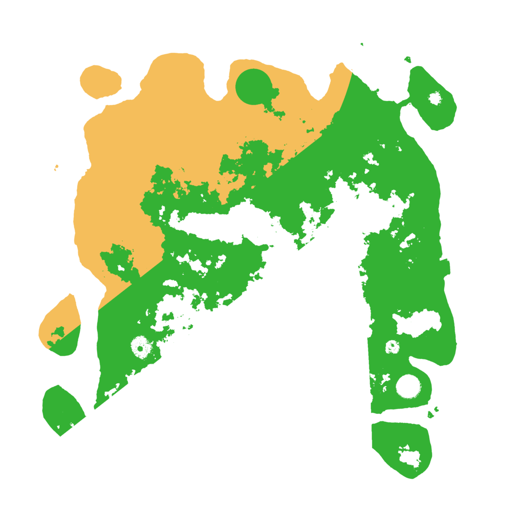 Biome Rust Map: Procedural Map, Size: 3700, Seed: 46538432