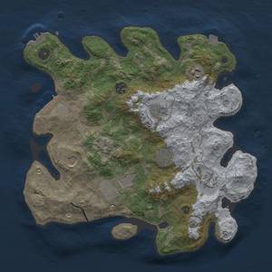 Thumbnail Rust Map: Procedural Map, Size: 3500, Seed: 1061039632, 15 Monuments