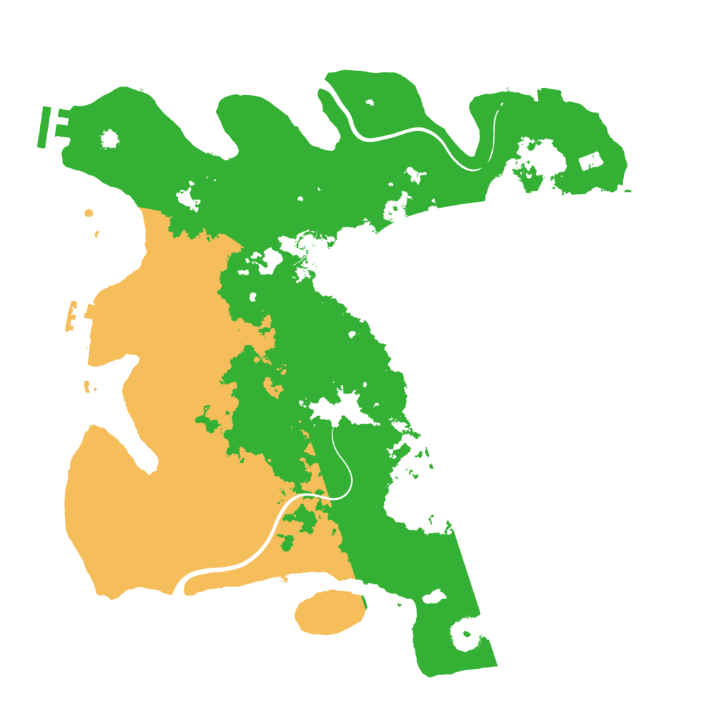 Biome Rust Map: Procedural Map, Size: 3500, Seed: 1061039632