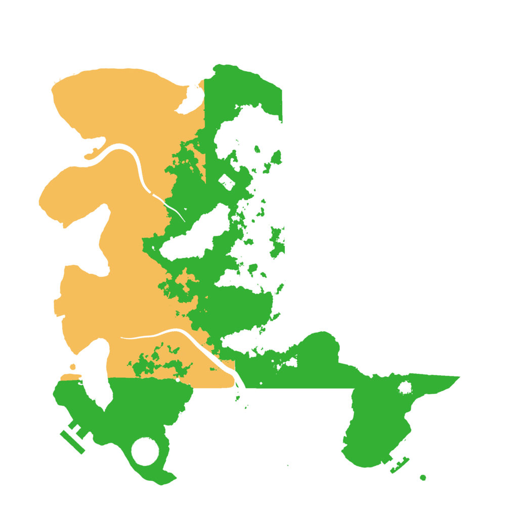 Biome Rust Map: Procedural Map, Size: 3500, Seed: 1295486166