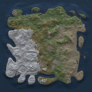 Thumbnail Rust Map: Procedural Map, Size: 4250, Seed: 191694519, 19 Monuments