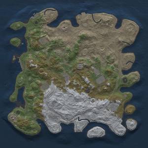 Thumbnail Rust Map: Procedural Map, Size: 4250, Seed: 1145144077, 19 Monuments