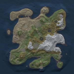 Thumbnail Rust Map: Procedural Map, Size: 3000, Seed: 1189635758, 14 Monuments