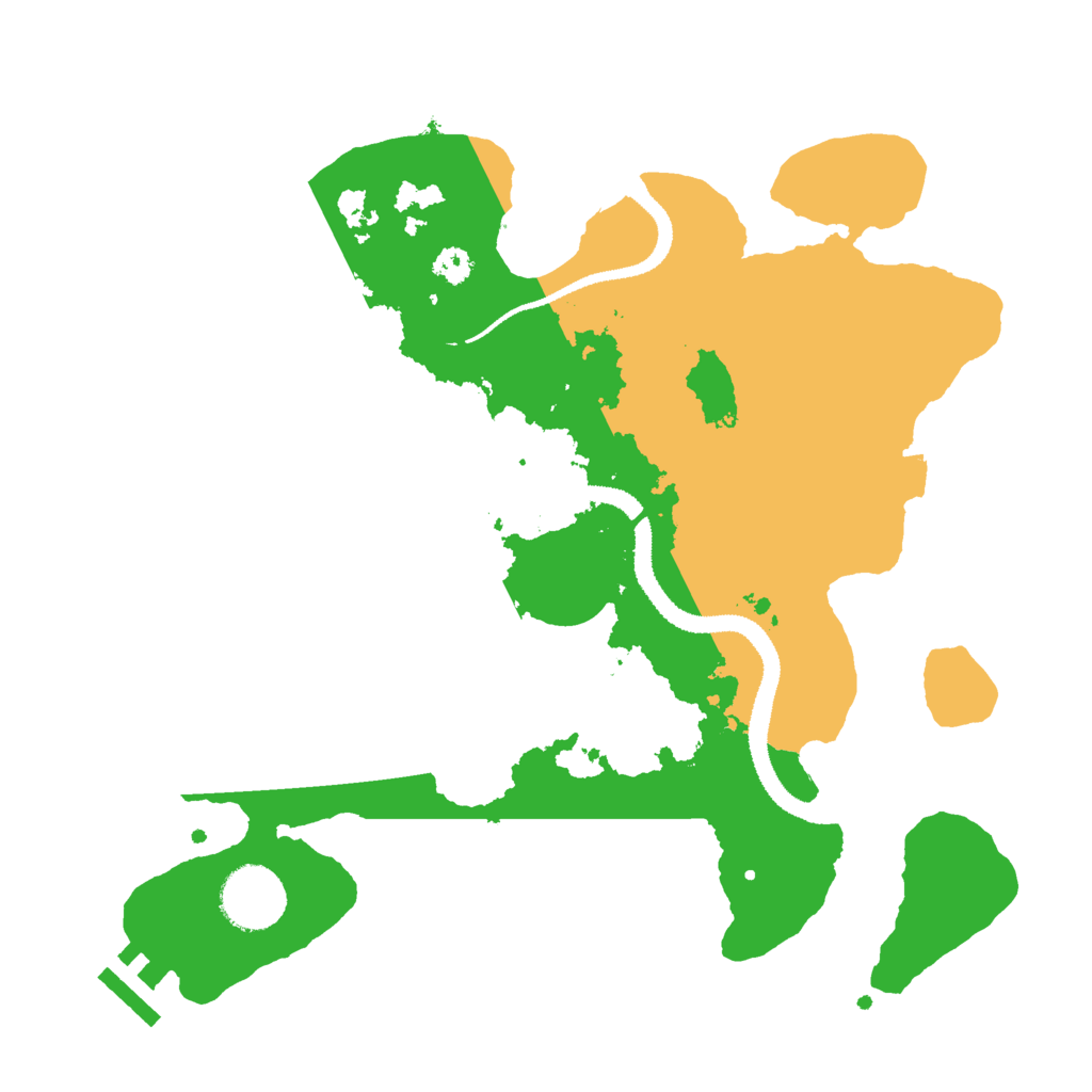 Biome Rust Map: Procedural Map, Size: 3000, Seed: 758457977