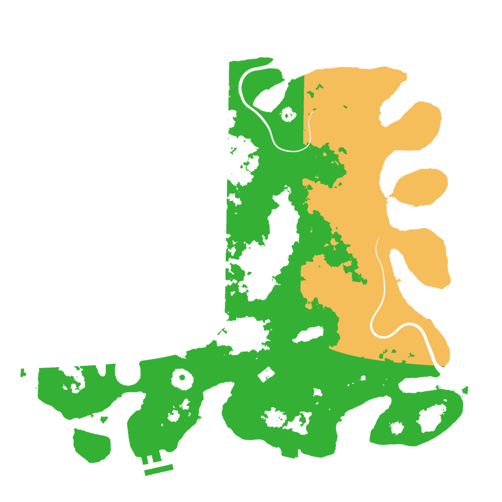 Biome Rust Map: Procedural Map, Size: 3500, Seed: 311623738
