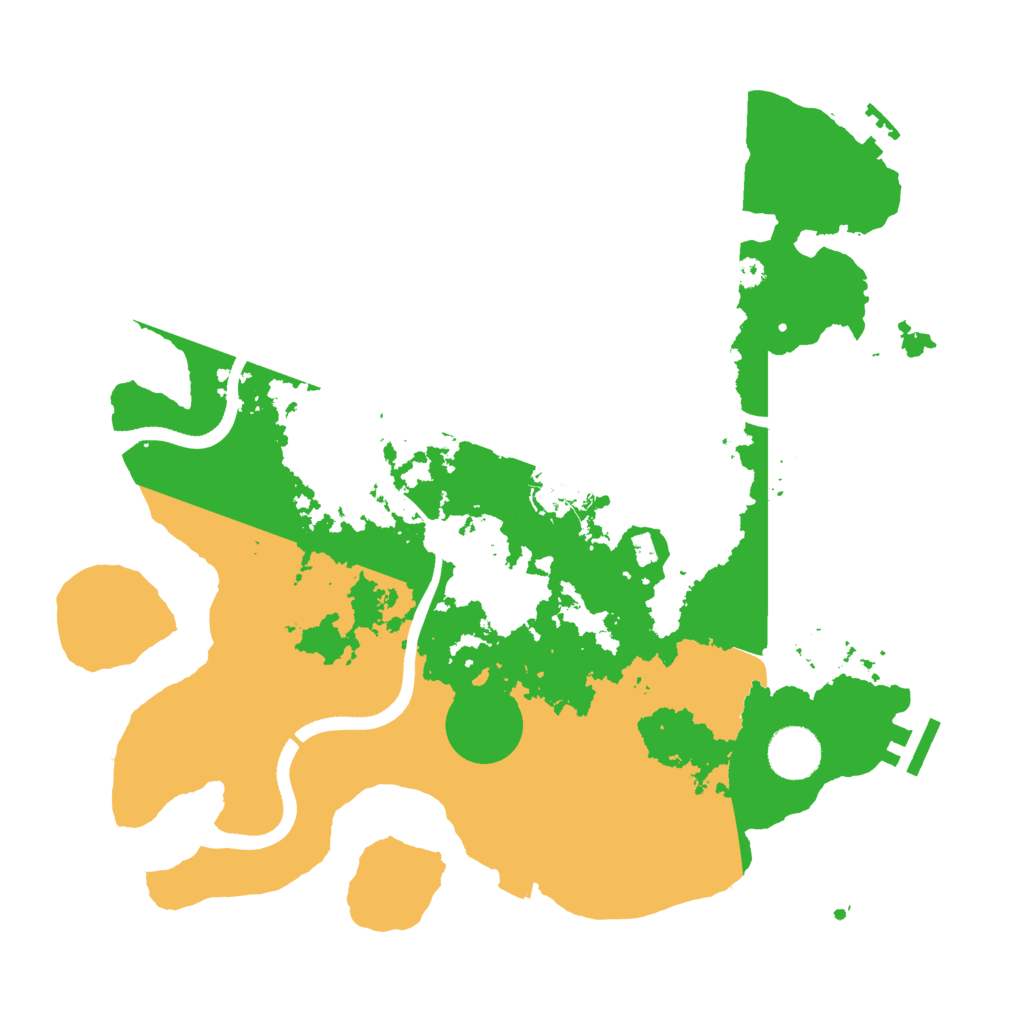 Biome Rust Map: Procedural Map, Size: 3500, Seed: 1649745507