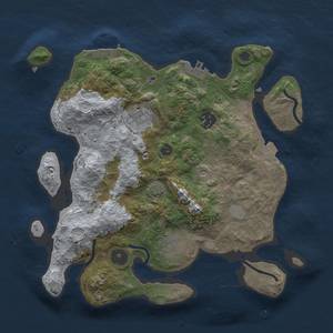 Thumbnail Rust Map: Procedural Map, Size: 3000, Seed: 46958007, 11 Monuments