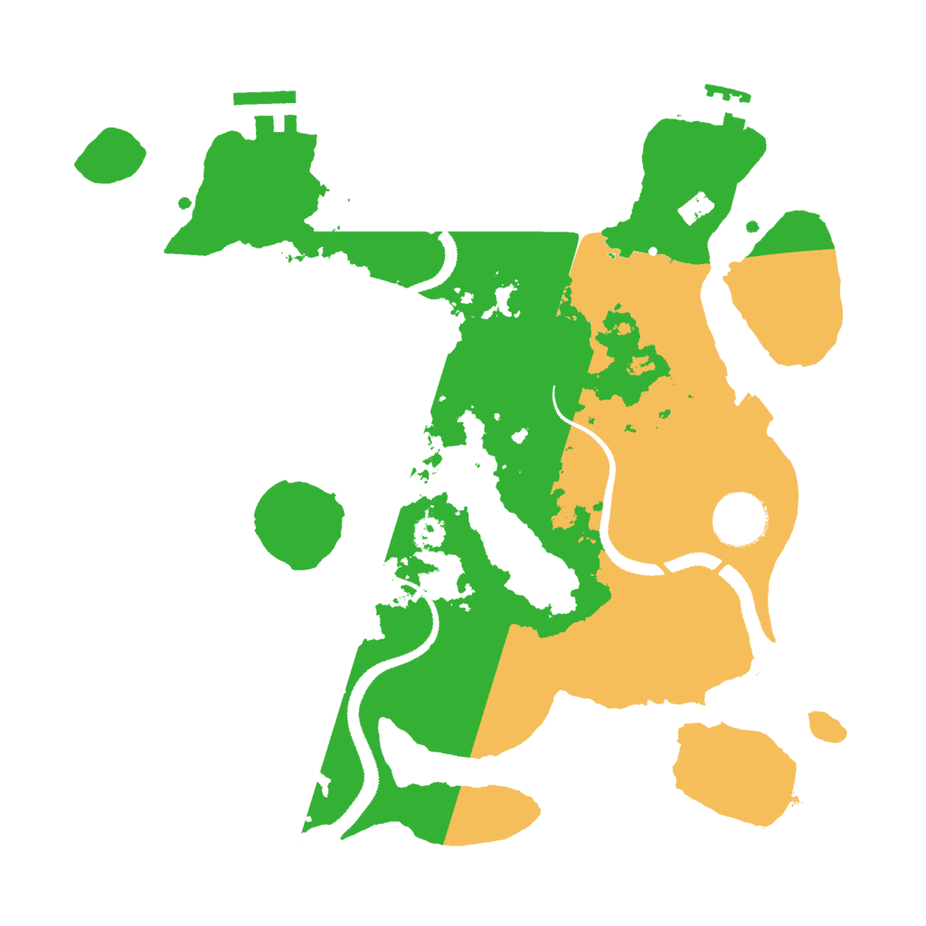 Biome Rust Map: Procedural Map, Size: 3000, Seed: 46958007