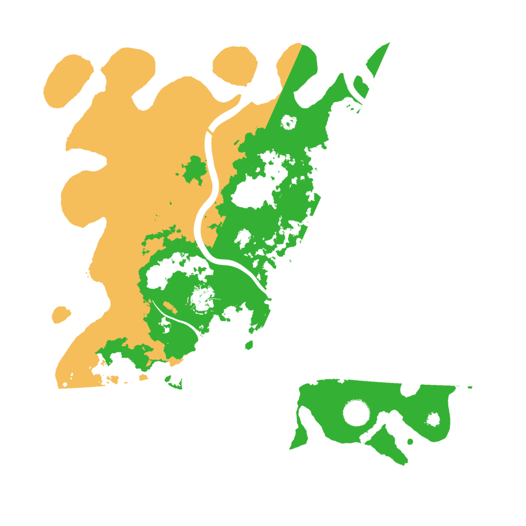 Biome Rust Map: Procedural Map, Size: 3500, Seed: 285621718