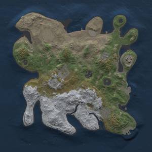 Thumbnail Rust Map: Procedural Map, Size: 3000, Seed: 856119863, 14 Monuments