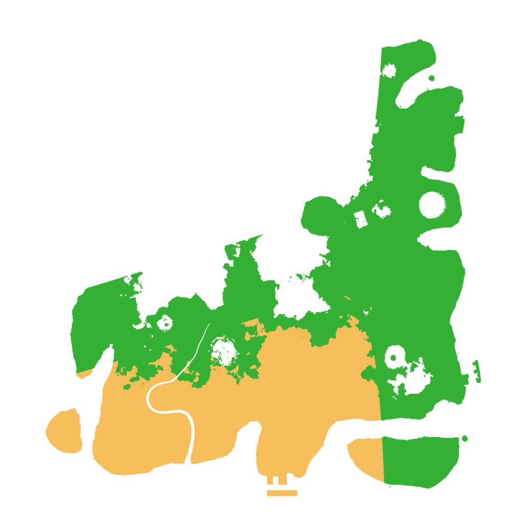 Biome Rust Map: Procedural Map, Size: 3500, Seed: 1890666398