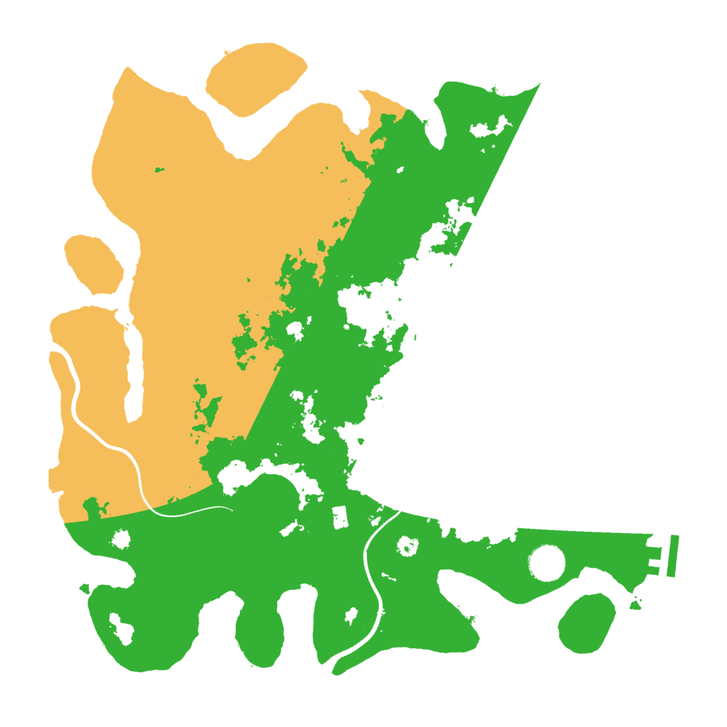 Biome Rust Map: Procedural Map, Size: 3500, Seed: 574350447