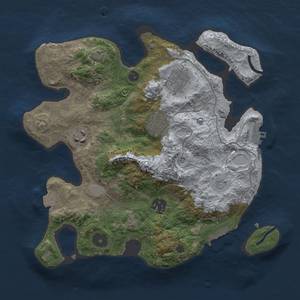 Thumbnail Rust Map: Procedural Map, Size: 3000, Seed: 679881724, 12 Monuments