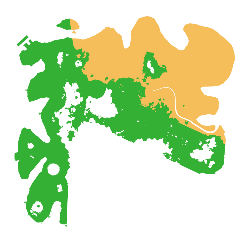 Biome Rust Map: Procedural Map, Size: 3700, Seed: 61749198