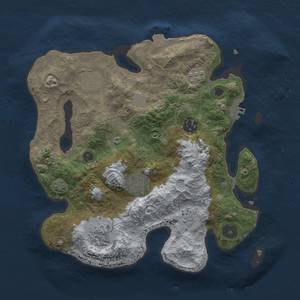 Thumbnail Rust Map: Procedural Map, Size: 3000, Seed: 122966563, 11 Monuments