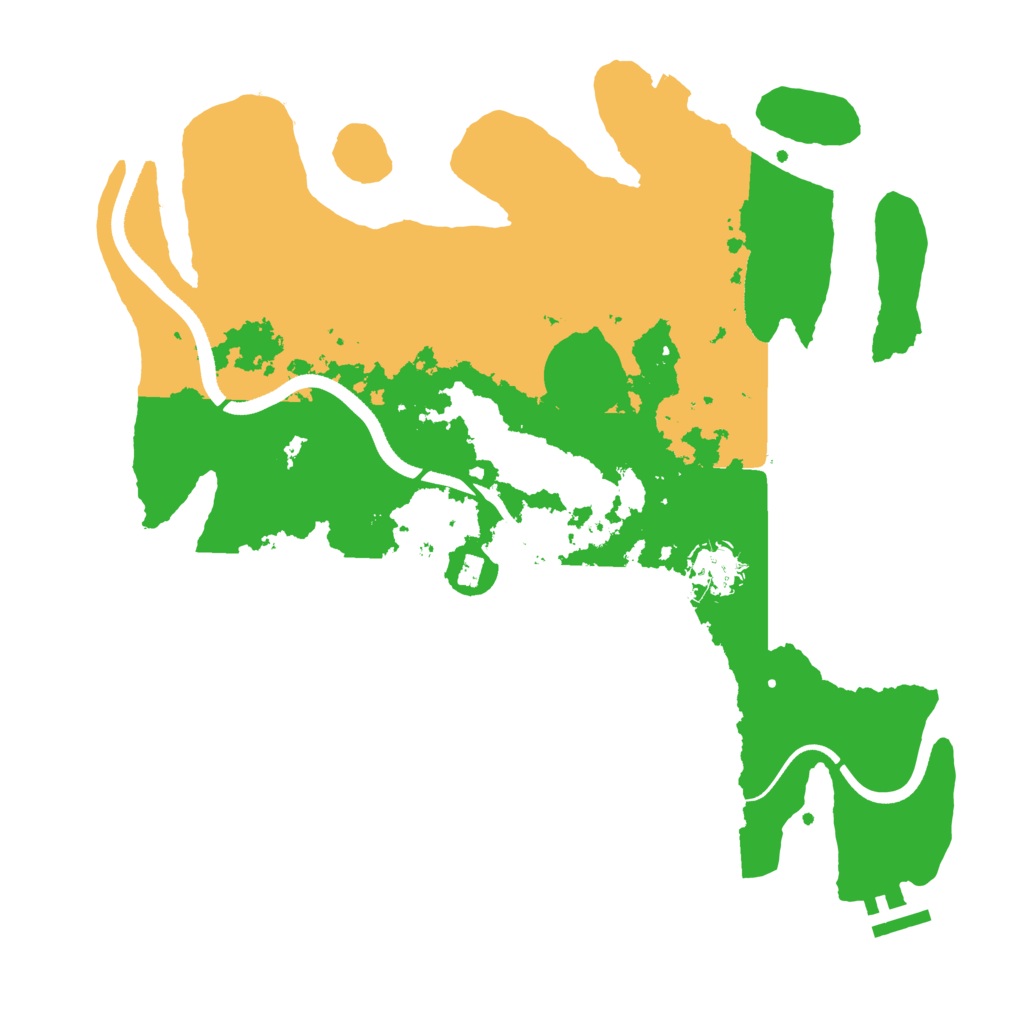 Biome Rust Map: Procedural Map, Size: 3500, Seed: 1231221215