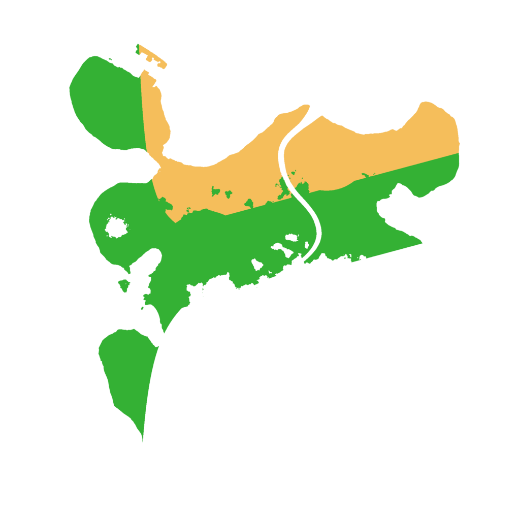 Biome Rust Map: Procedural Map, Size: 2200, Seed: 2104940298