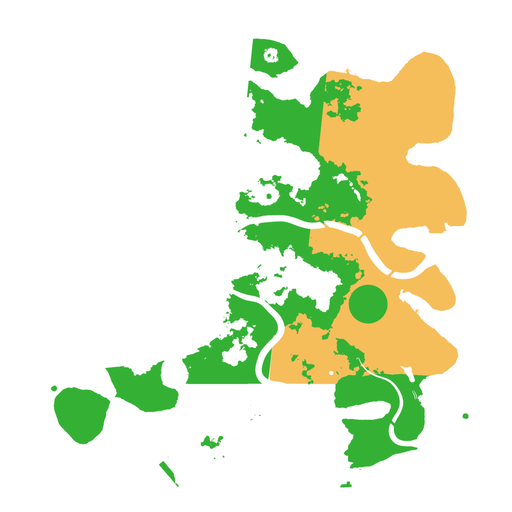 Biome Rust Map: Procedural Map, Size: 3500, Seed: 540398734