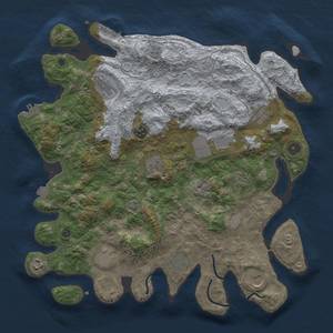 Thumbnail Rust Map: Procedural Map, Size: 4000, Seed: 1356700464, 19 Monuments